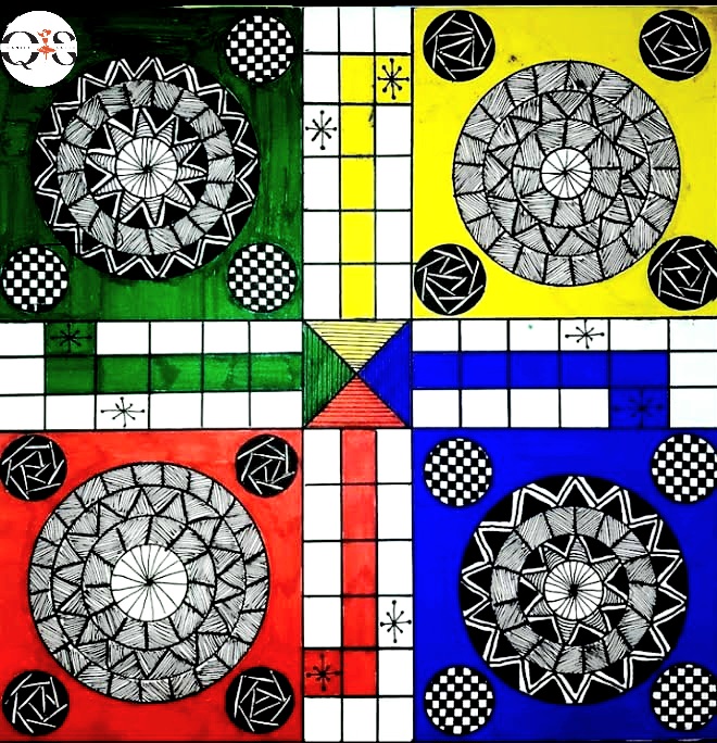 Ludo and Mandala Art: A Playful Fusion